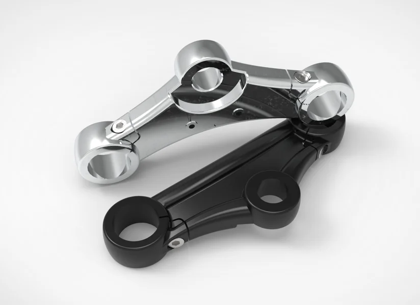 Yamaha XS650 / SR400 / SR500 Drop Pinch Triple Clamp — dc motive